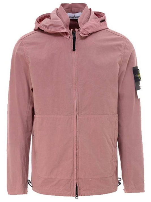 Wappen Patch Cordura Cotton Hooded Jacket Rose Quartz - STONE ISLAND - BALAAN 2