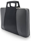 Dupont DLine Laser Gray Black Cowhide Laptop Holder Unisex Briefcase - S.T. DUPONT - BALAAN 3