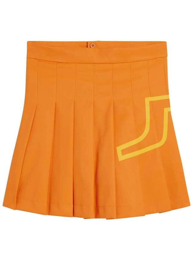 SS Women s Golf NAOMI Skirt Russet Orange - J.LINDEBERG - BALAAN 1