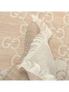 GG Jacquard Pattern Two-Tone Wool Silk Muffle Beige - GUCCI - BALAAN 6