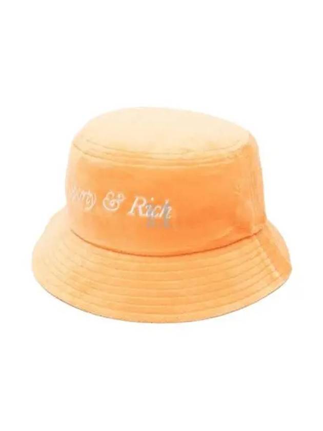 Logo Embroidered Velvet Bucket Hat AC912PE - SPORTY & RICH - BALAAN 2