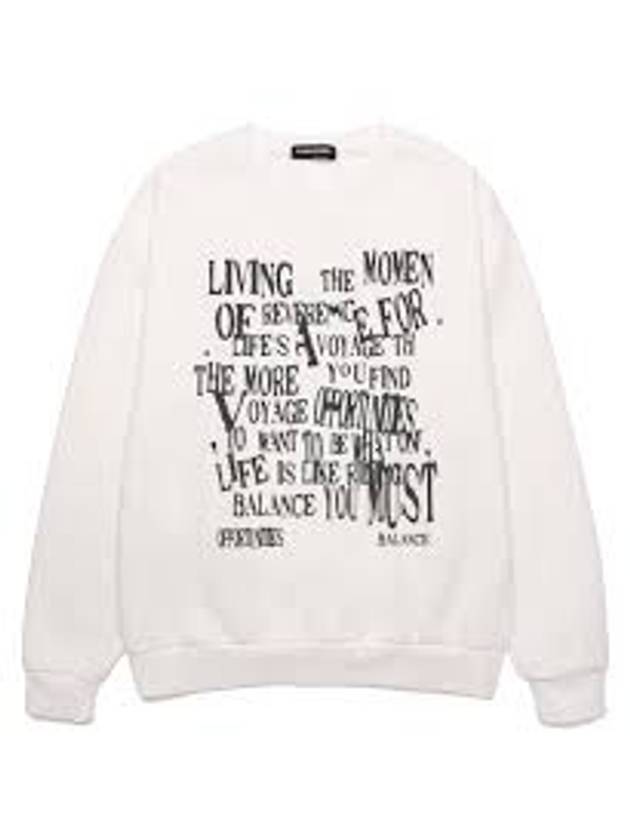 BALANCE TYPO Overfit Sweatshirt VLS0079 - VANN WORKS - BALAAN 1