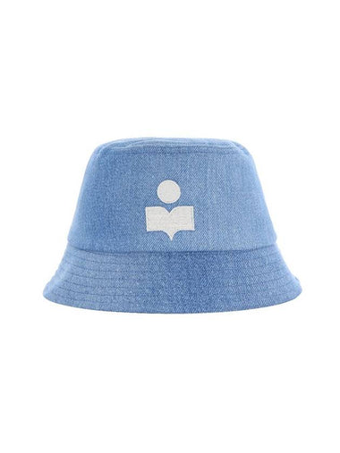 Haley Embroidered Logo Bucket Hat Light Blue - ISABEL MARANT - BALAAN 1