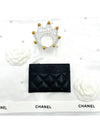 Classic CC logo caviar black card holder slot wallet silver AP0213 - CHANEL - BALAAN 8