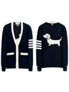 Hector Icon Women s Color Cardigan FKC564A - THOM BROWNE - BALAAN 1