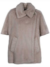 Tebe Teddy Cape Beige - MAX MARA - BALAAN 1