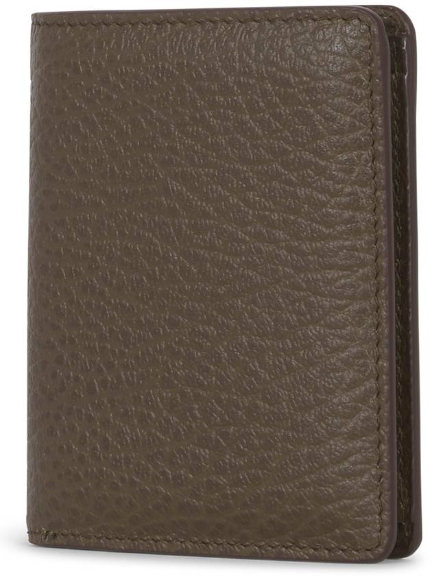 Stitch Leather Compact Half Wallet Brown - MAISON MARGIELA - BALAAN 3