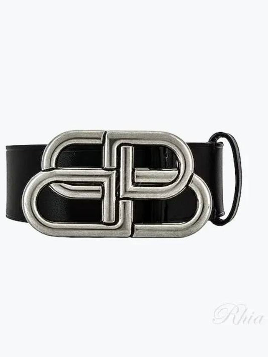 Men's BB Buckle Large Belt Black - BALENCIAGA - BALAAN 2