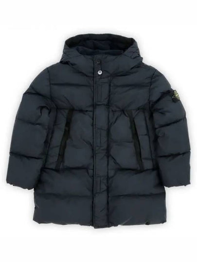 Kids Wappen Patch Down Long Padding Navy - STONE ISLAND - BALAAN 2