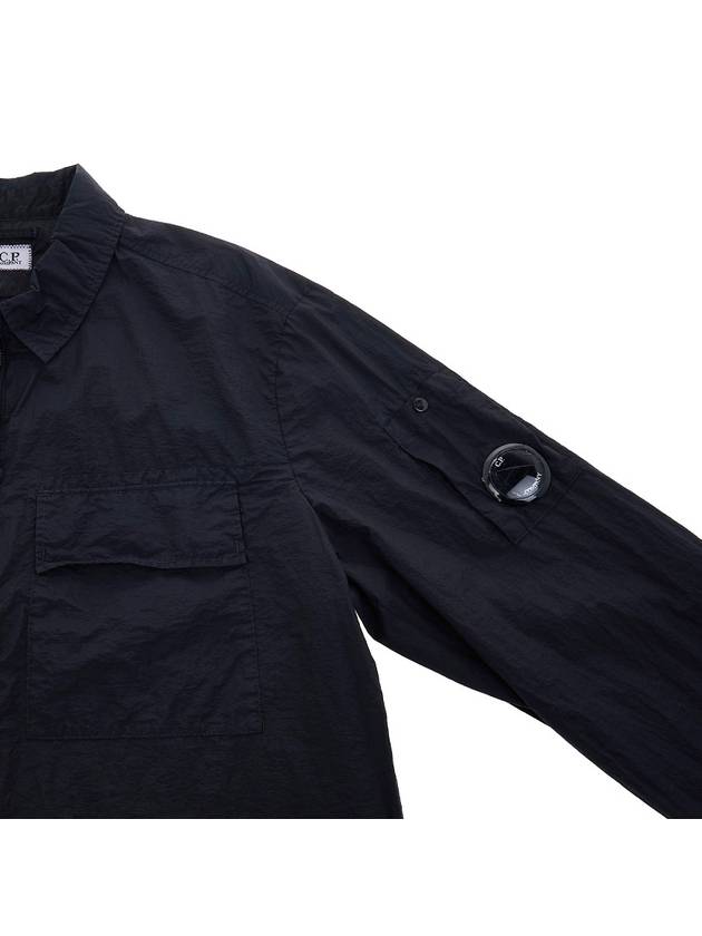 Chrome R Lens Wappen Overshirt Zip-Up Jacket Navy - CP COMPANY - BALAAN 5