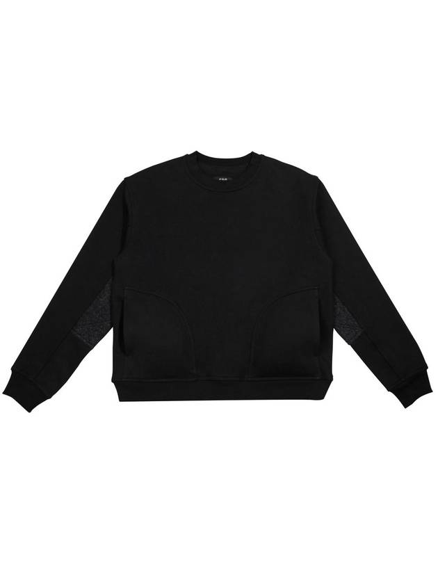 University Circle Wool Patch Sweatshirt Black - IFELSE - BALAAN 2