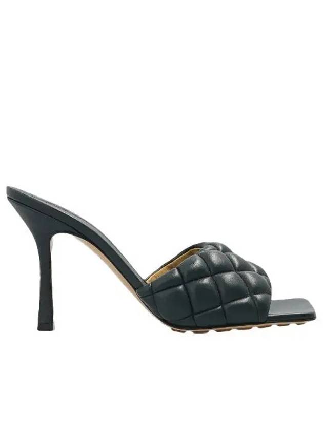 Quilted Nappa Sandal Heels Inkwell - BOTTEGA VENETA - BALAAN 2