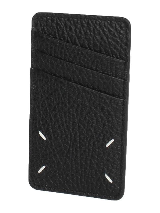 4 Stitch Leather Card Wallet Black - MAISON MARGIELA - BALAAN 2