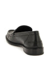 FF Square Leather Loafers Black - FENDI - BALAAN 4