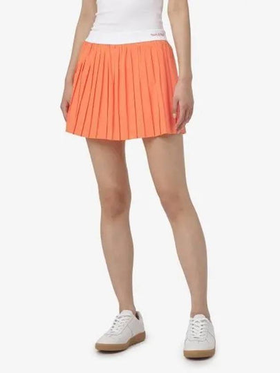 New Serif Pleated Skirt Orange - SPORTY & RICH - BALAAN 2