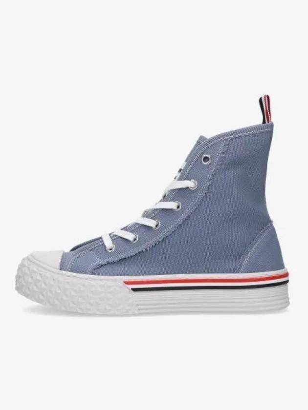 Women's RWB Striped High Top Sneakers Blue - THOM BROWNE - BALAAN 2