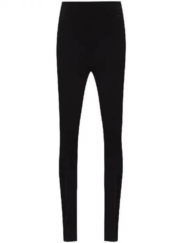 Zipper cuff black leggings 270421 - WARDROBE.NYC - BALAAN 1