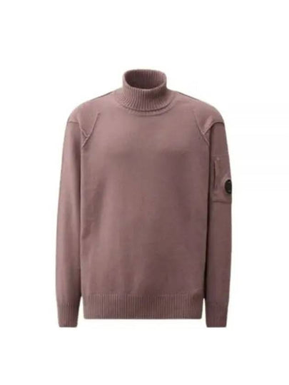 Lambswool GRS Knit Turtleneck Purple - CP COMPANY - BALAAN 2