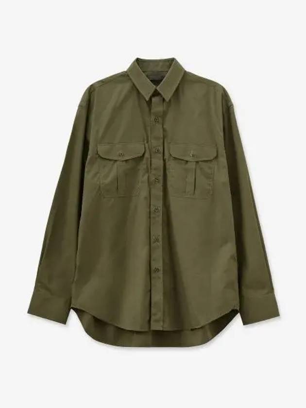 Oversized military shirt green W5002R03MILTR - WARDROBE.NYC - BALAAN 1