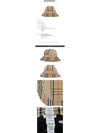 Check Pattern Bucket Hat Beige - BURBERRY - BALAAN 3