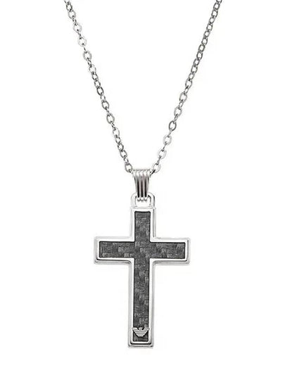 cross pendant necklace silver - EMPORIO ARMANI - BALAAN 2