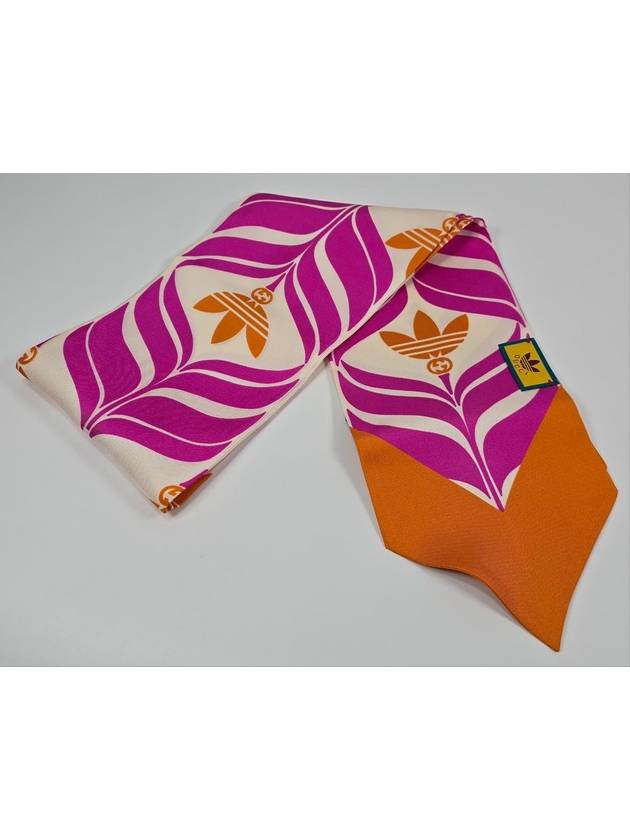 Adidas BIG FIORAS silk bandeau scarf - GUCCI - BALAAN 4