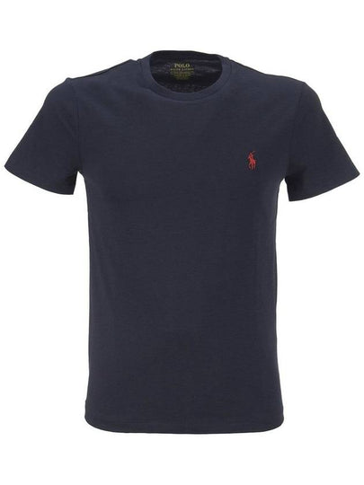 Men's Embroidered Pony Short Sleeve T-Shirt Navy - POLO RALPH LAUREN - BALAAN 2