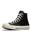 Chuck 70 Classic High Top Sneakers Black - CONVERSE - BALAAN 4