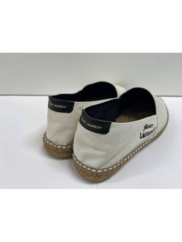 Logo Monogram Espadrilles Beige - SAINT LAURENT - BALAAN 5