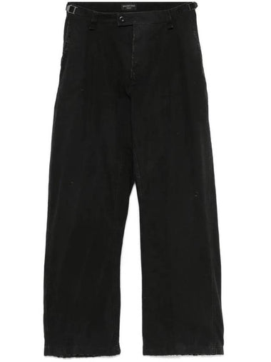 Minimal Cargo Straight Pants Black - BALENCIAGA - BALAAN 1