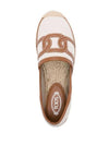 Kate Canvas Leather Espadrilles Shoes Beige - TOD'S - BALAAN 5