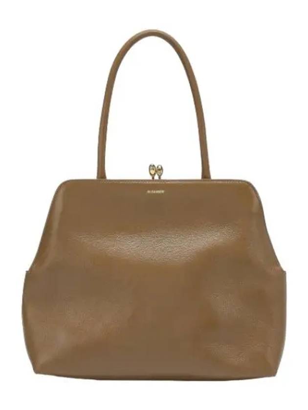 Medium Goji Frame Tote Bag Brown Handbag - JIL SANDER - BALAAN 1