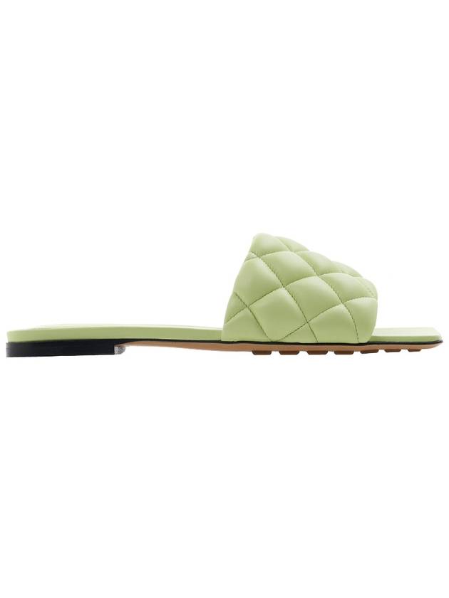 Padded Quilted Slippers Green - BOTTEGA VENETA - BALAAN 3