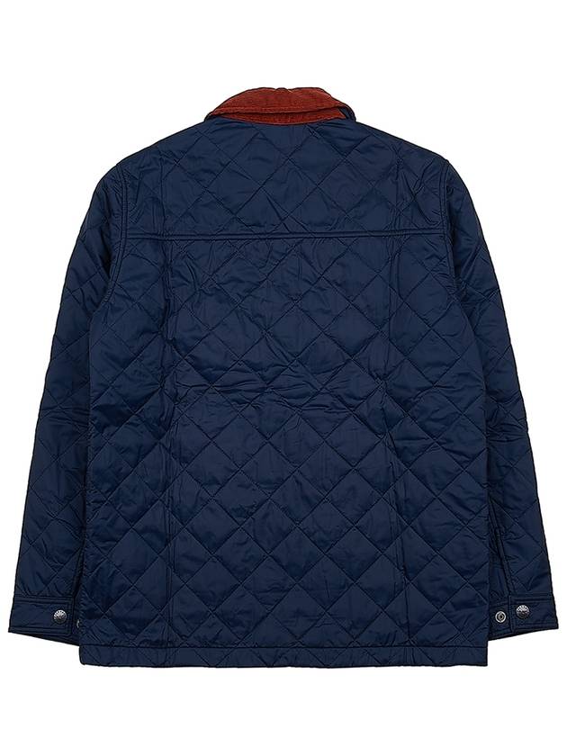 Kenning Quilting  Logo Patch Jacket Navy - BARBOUR - BALAAN 3