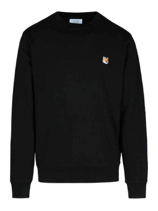 Fox Head Patch Regular Sweatshirt Black - MAISON KITSUNE - BALAAN 2