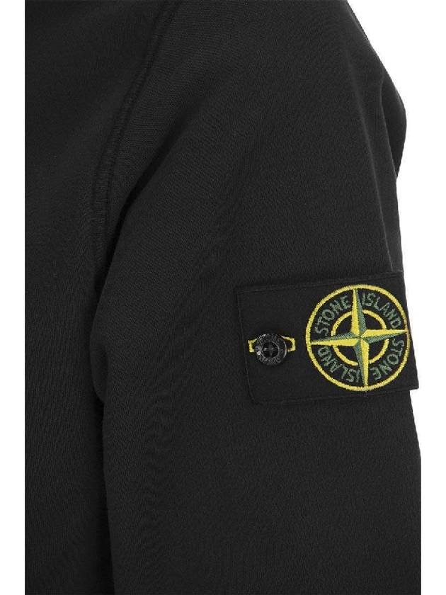 Signature Logo Patch Hoodie Black - STONE ISLAND - BALAAN 5