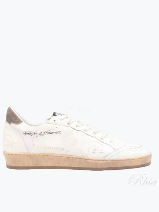 Suede Tab Leather Low Top Sneakers White - GOLDEN GOOSE - BALAAN 2