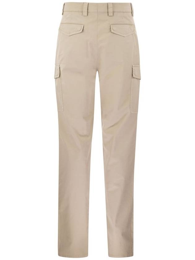 Garment-Dyed Leisure Fit Straight Pants Beige - BRUNELLO CUCINELLI - BALAAN 3