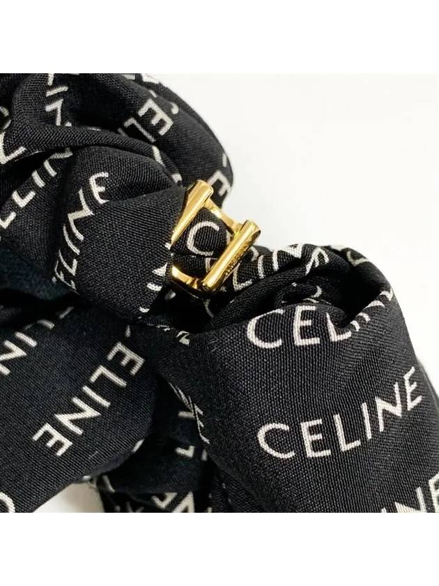 Rayure Bracelet Slik Scrunchy Gold Black - CELINE - BALAAN 5