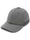 Typewriter Cloth Base Ball Cap Hat Grey - THOM BROWNE - BALAAN 1