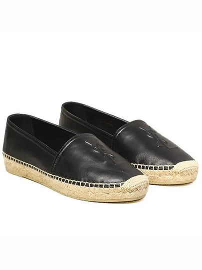 Leather Espadrilles Black - SAINT LAURENT - BALAAN 2