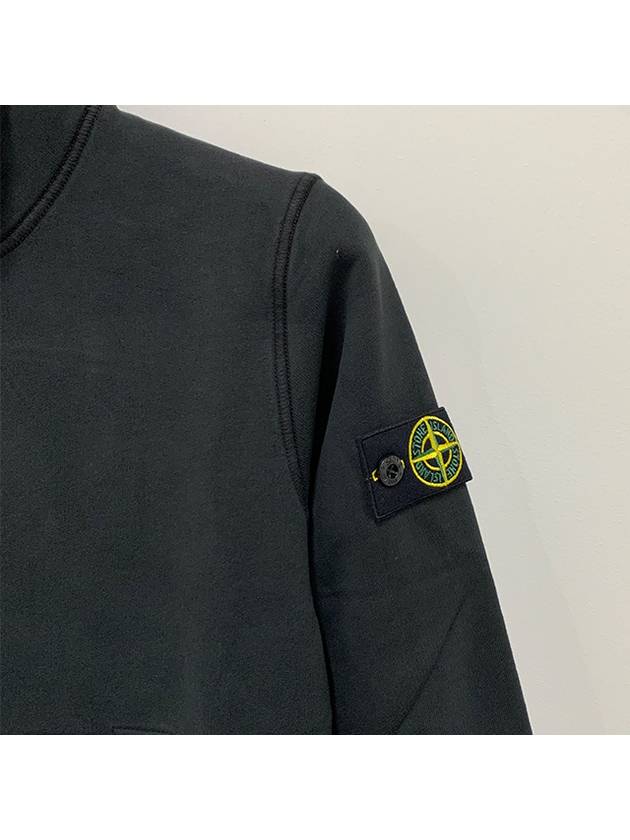 Kids Waffen Patch High Neck Zip up Cardigan 10 12 Black 791661120 V0029 - STONE ISLAND - BALAAN 4