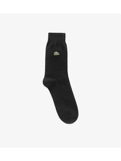 Men s Basic Pique Texture Gentleman Socks Black - LACOSTE - BALAAN 2