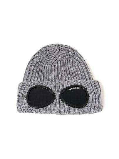 Signature Goggles Wool Beanie Grey - CP COMPANY - BALAAN 2