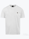 Zebra Logo Crew Neck Cotton Short Sleeve T-Shirt White - PAUL SMITH - BALAAN 2