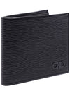 Gancini Half Wallet Black - SALVATORE FERRAGAMO - BALAAN 4