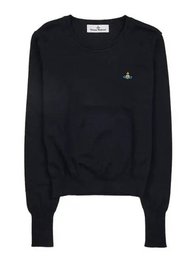 ORB Embroid Logo Knit Top Black - VIVIENNE WESTWOOD - BALAAN 2