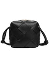 Cassette Intrecciato Mini Shoulder Bag Black - BOTTEGA VENETA - BALAAN 2