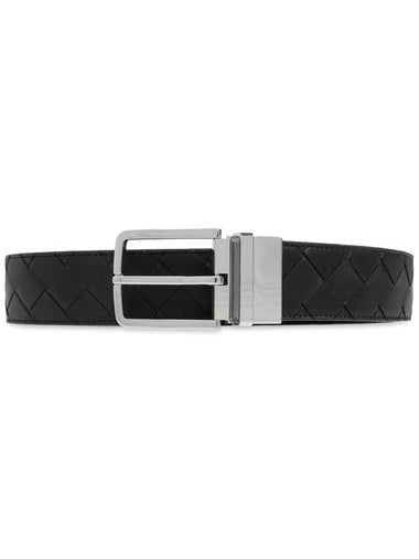 Bottega Veneta Reversible Belt, Men's, Black - BOTTEGA VENETA - BALAAN 1