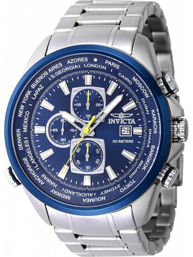 Invicta Aviator Chronograph Quartz Blue Dial Men's Watch 47818 - INVICTA - BALAAN 1